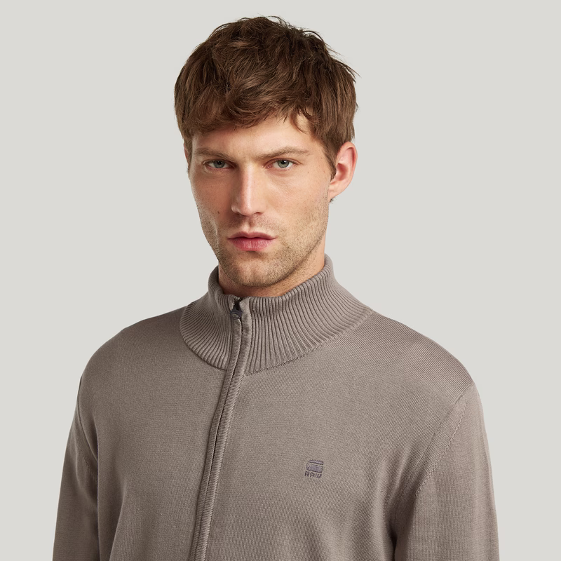 Core Zip Through Knit
