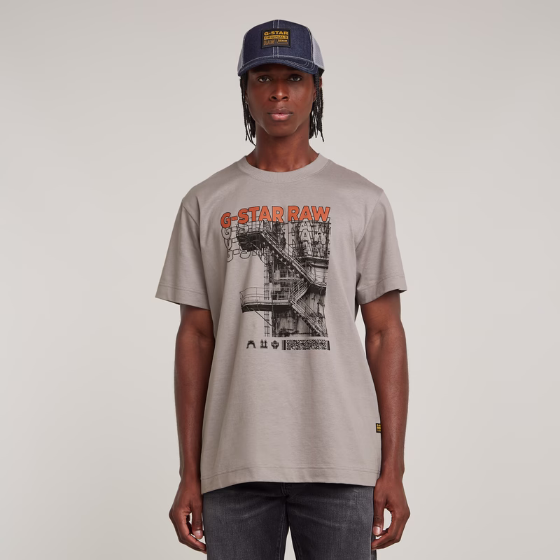 Stairs Graphic Loose T-Shirt