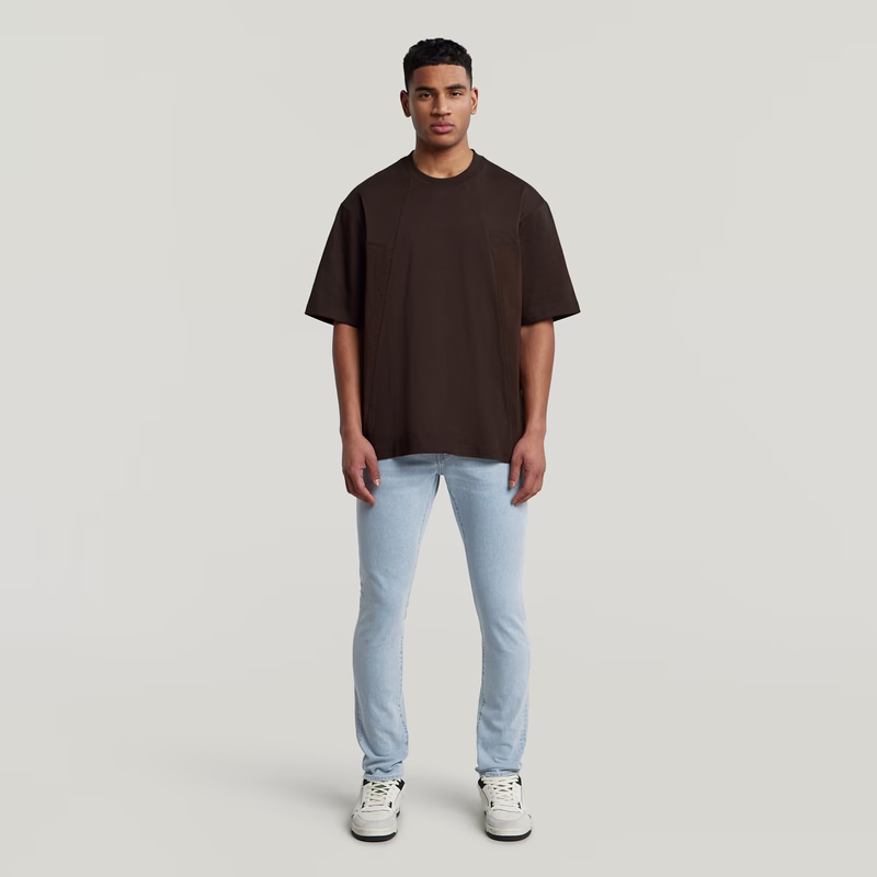 A-Line Woven Mix Boxy T-Shirt