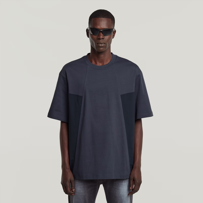 A-Line Woven Mix Boxy T-Shirt