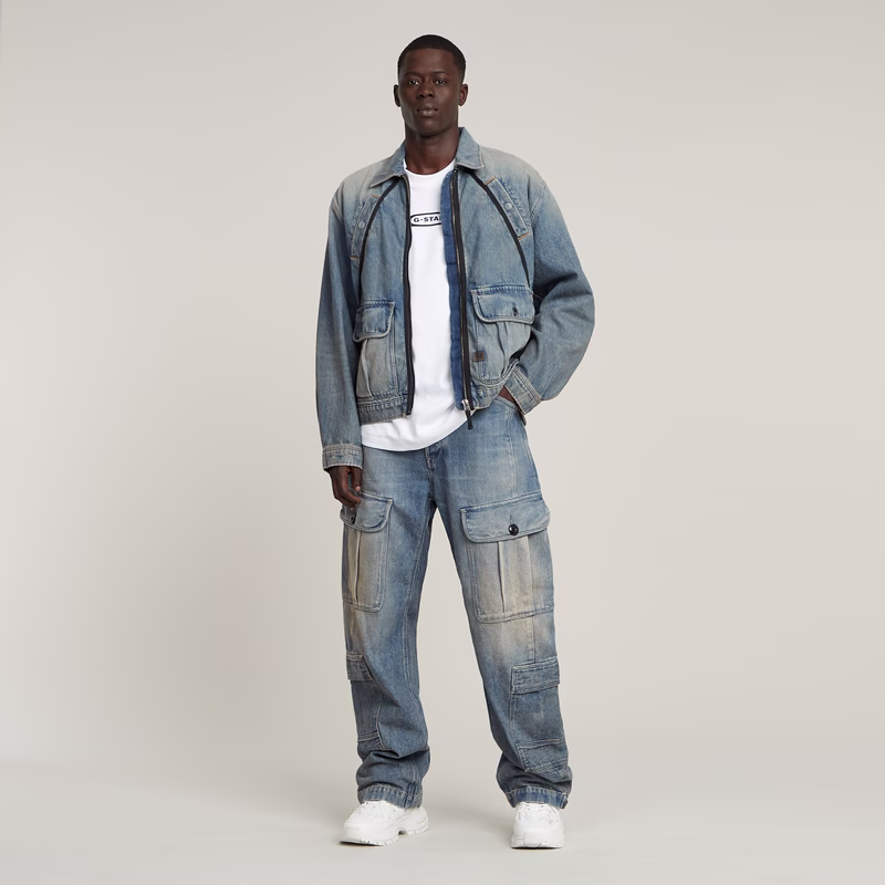 Bend 3D Cargo Loose Jeans