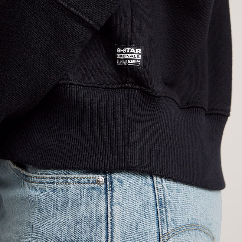 Embossed Oversized Hooded Sweater