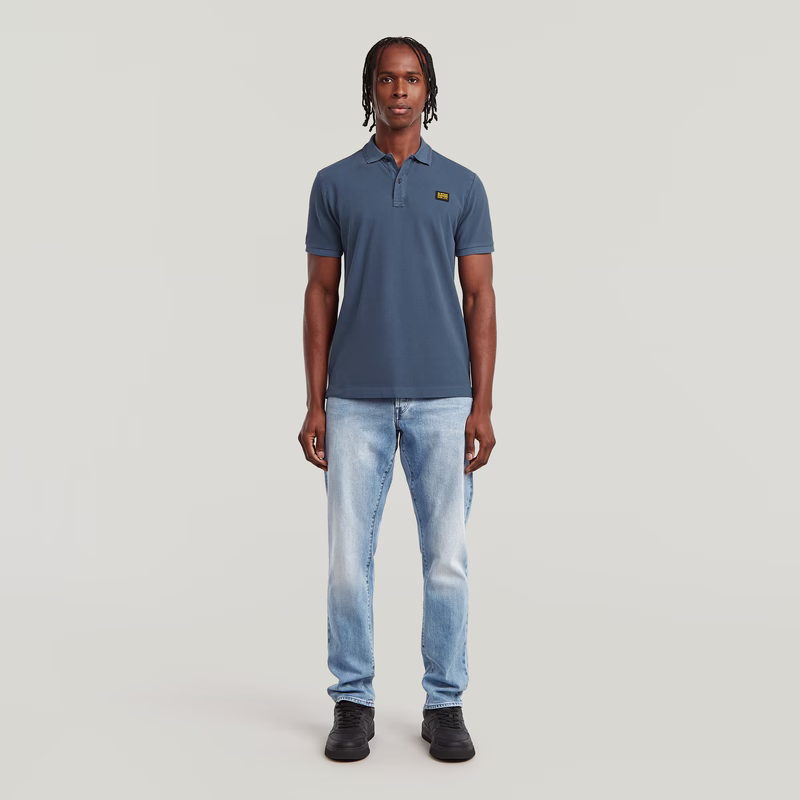 Dunda Overdyed Slim Polo Badge
