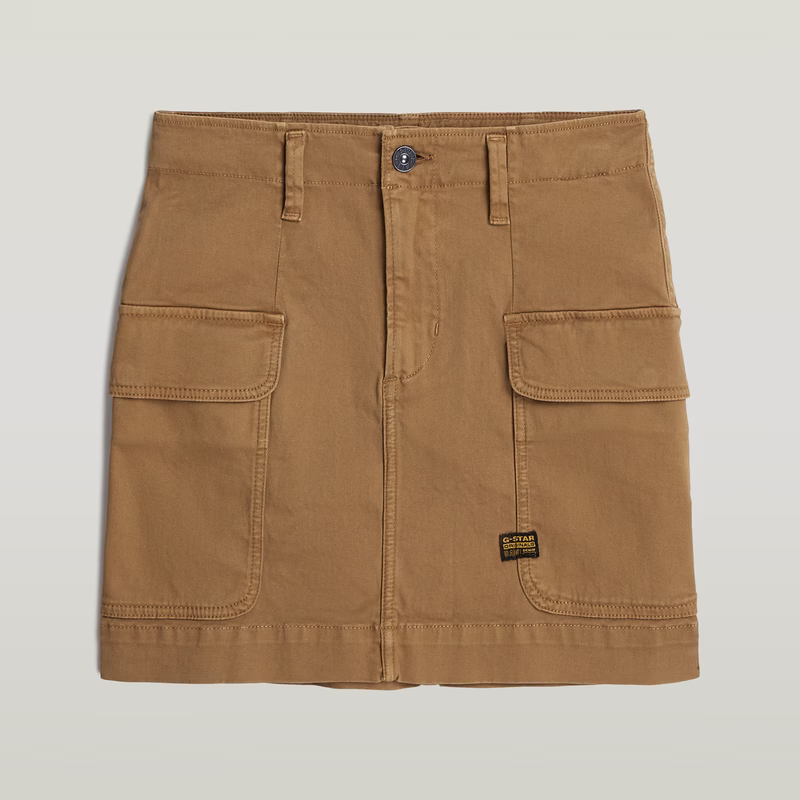 Girls Cargo Mini Skirt