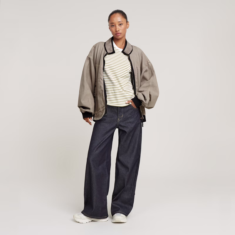 Skater Long Pocket High Loose Jeans