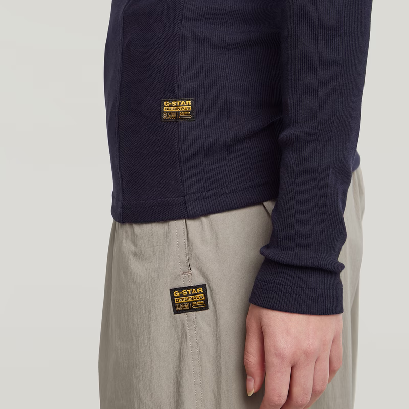A-Line Slim Rib T-Shirt