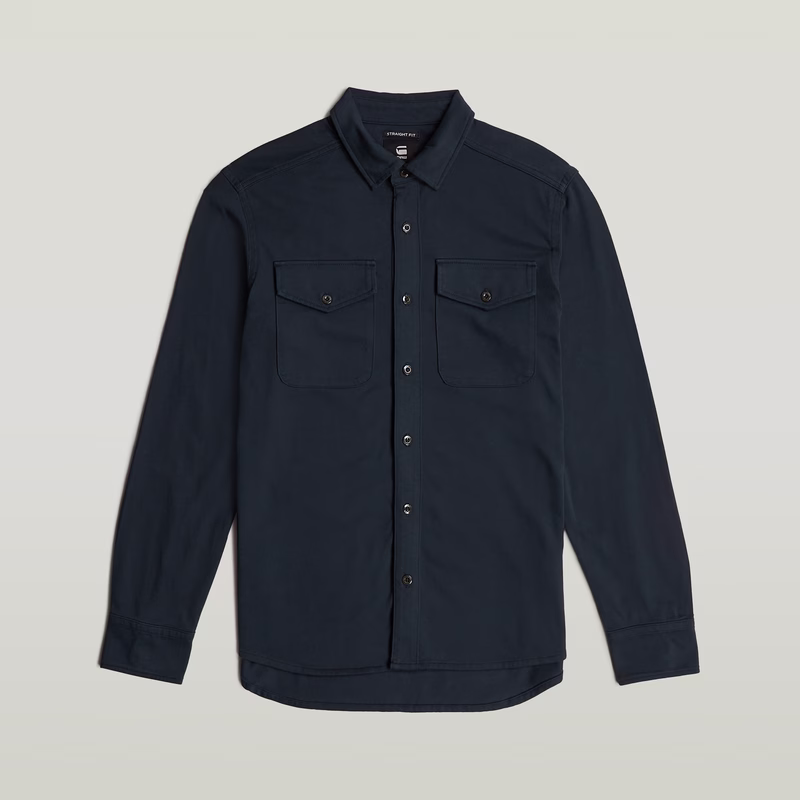 Jersey Shirt Marine Pockets