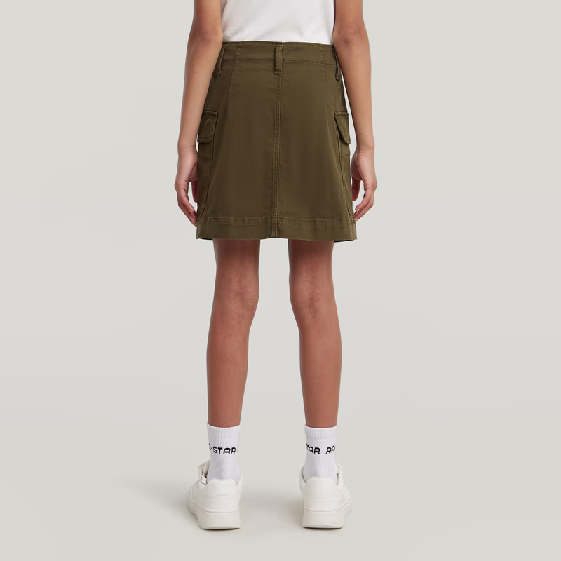 Girls Cargo Mini Skirt