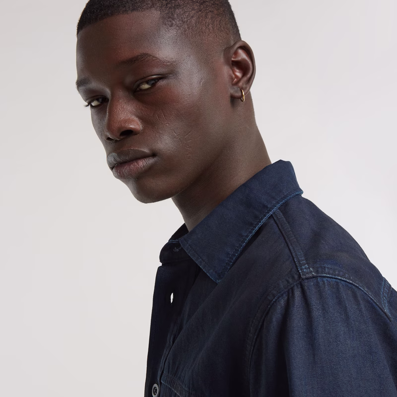 1-Pocket Regular Denim Shirt