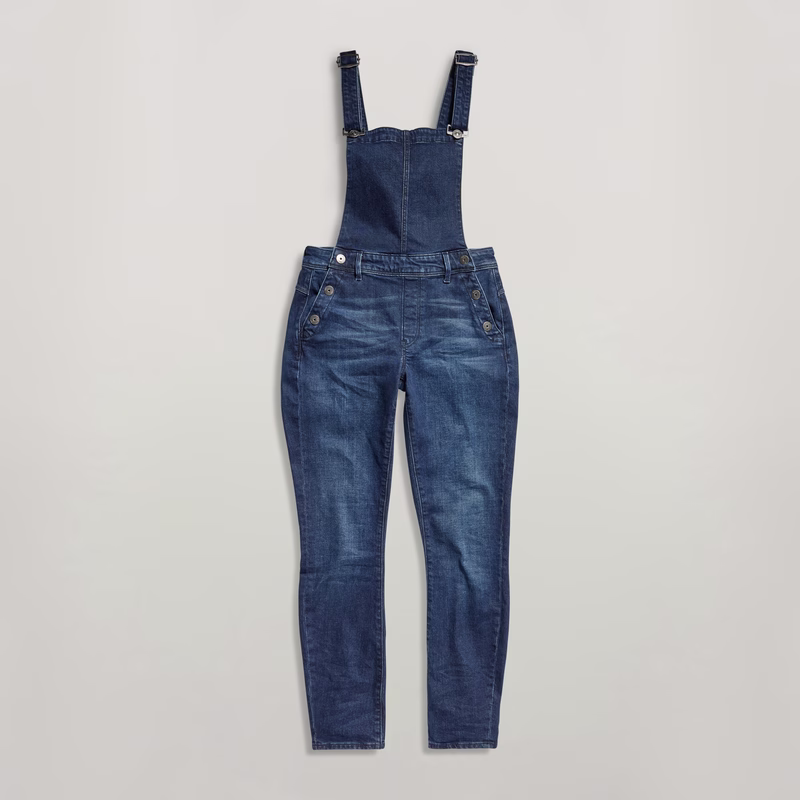 Lynn High Slim Navy Overall