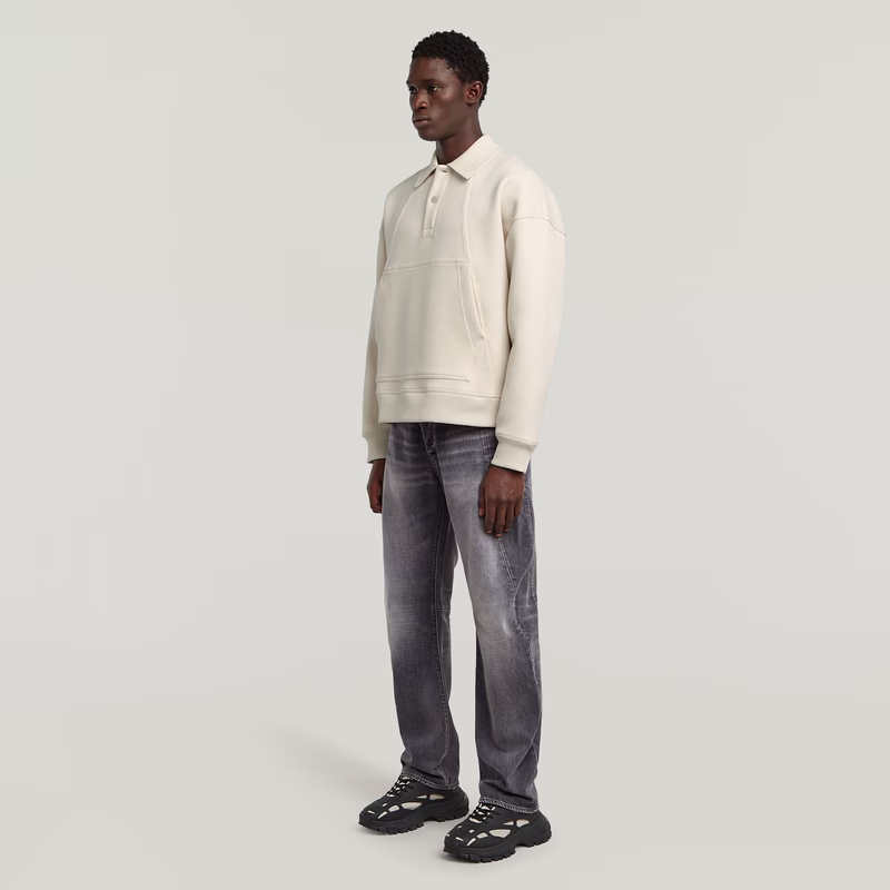 Scuba Polo Collar Loose Sweater