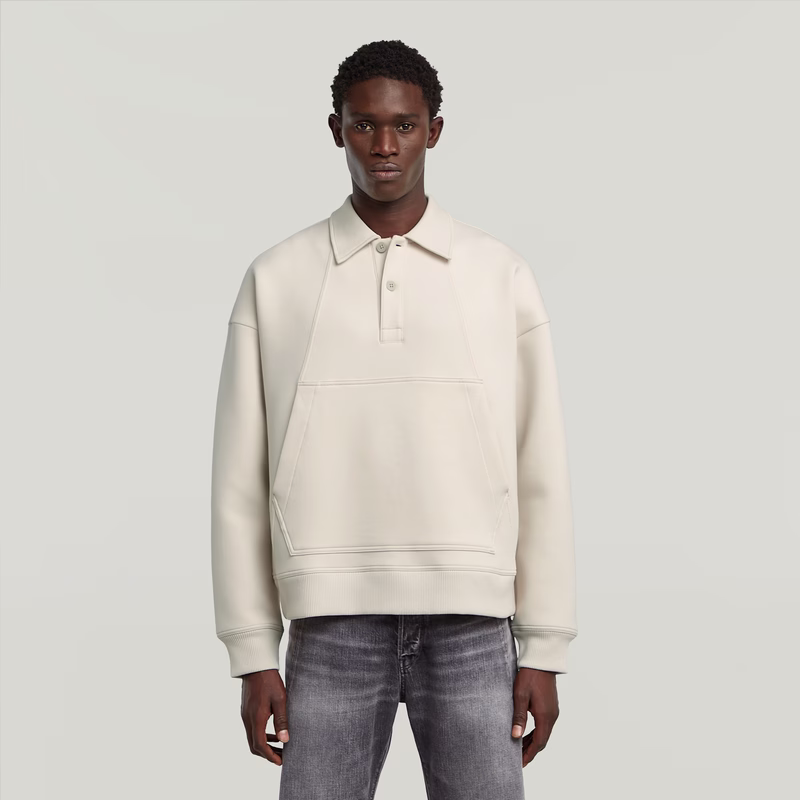 Scuba Polo Collar Loose Sweater