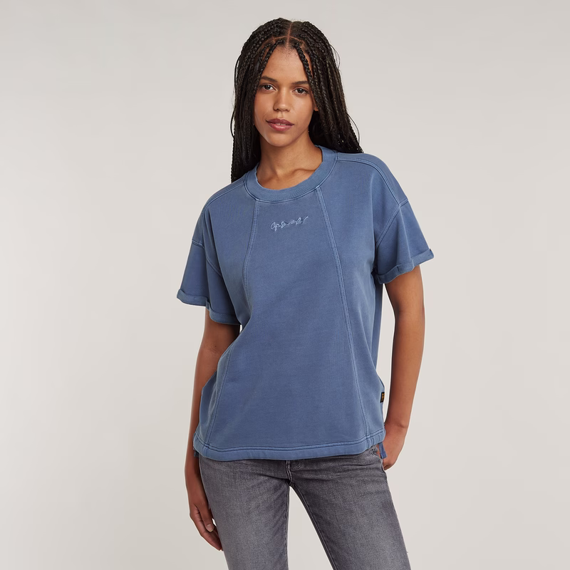 Overdyed Seam Details Sweater