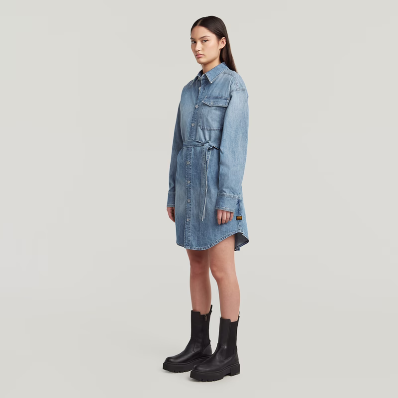 Belted Shirt Dress