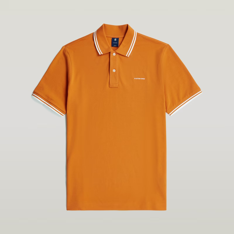 Chest Logo Striped Polo