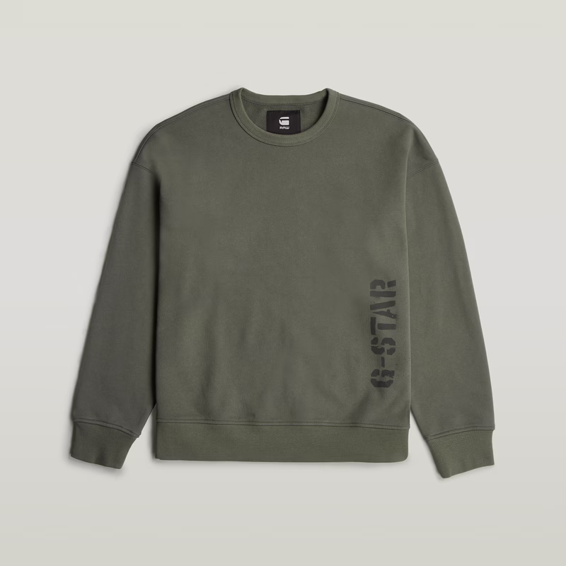 Sprayed 89 Graphic Loose Sweater