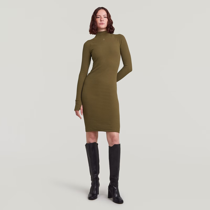 Rib Slim Dress