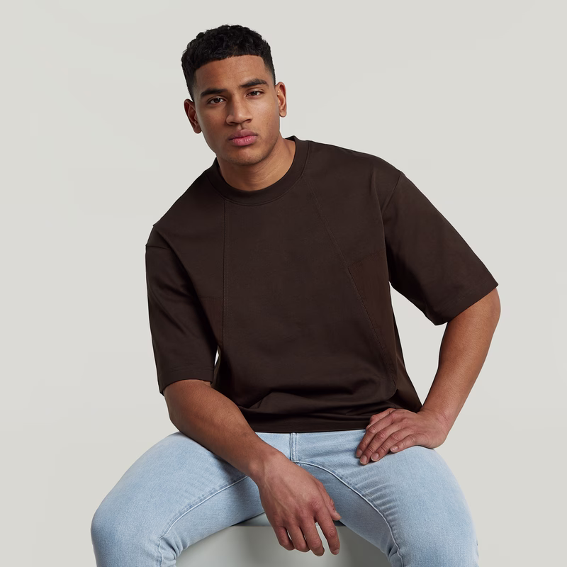 A-Line Woven Mix Boxy T-Shirt