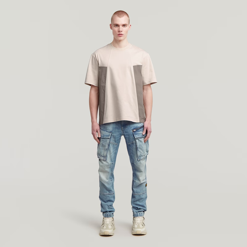 A-Line Woven Mix Boxy T-Shirt
