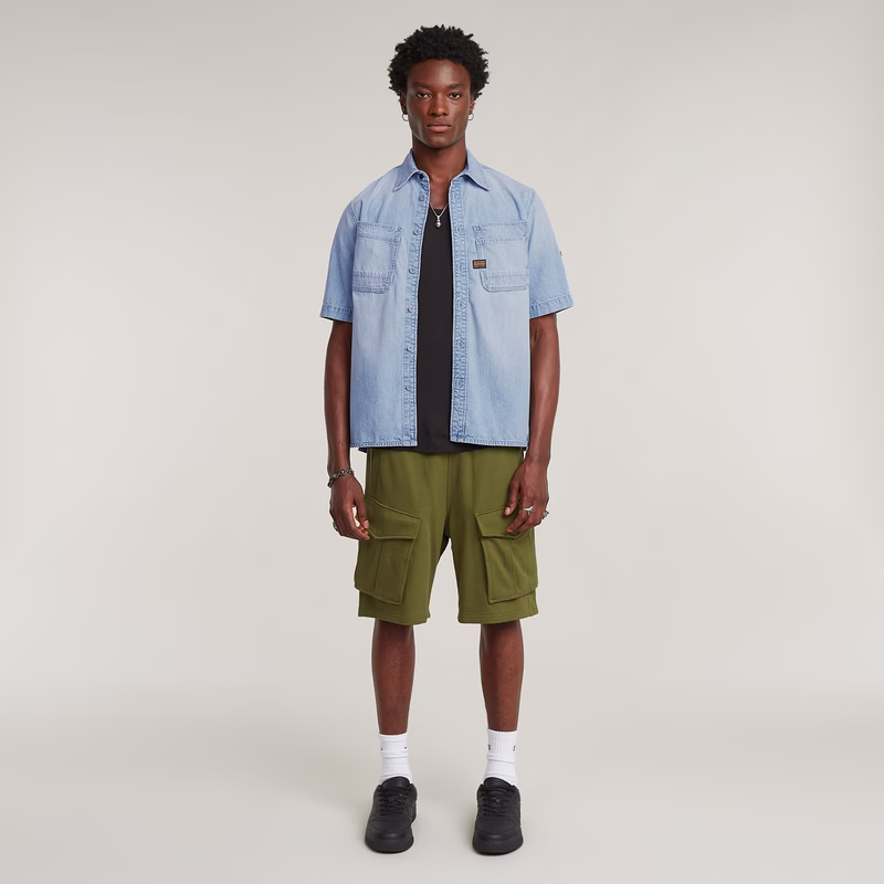 Slanted Double Pocket Shirt