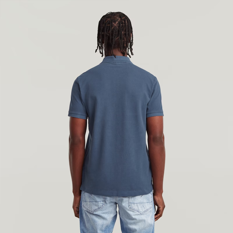 Dunda Overdyed Slim Polo Badge