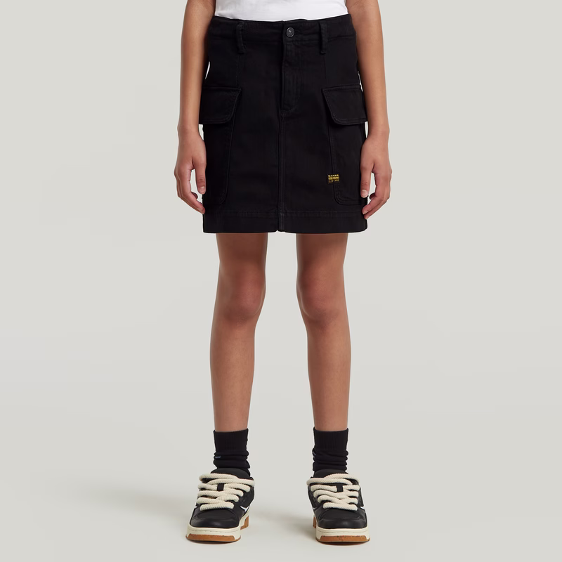 Girls Cargo Mini Skirt