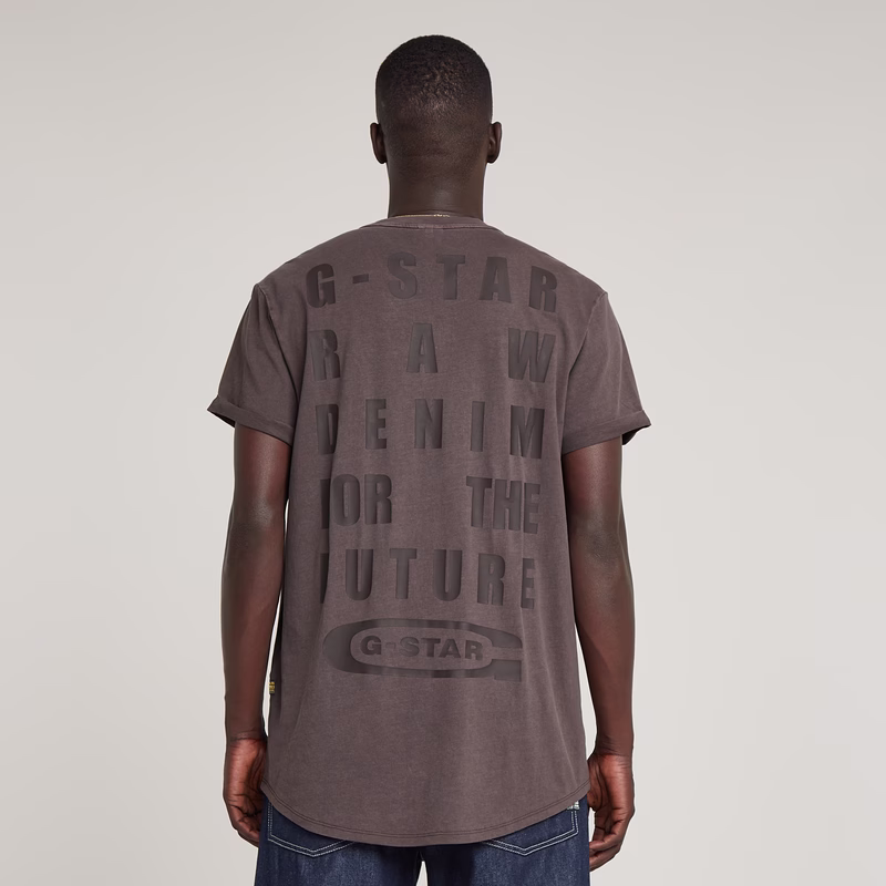 Text Back Graphic Overdyed Lash T-Shirt