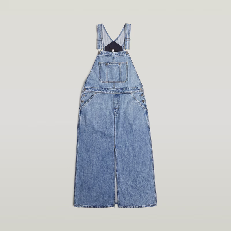 Skater Maxi Dungaree Dress