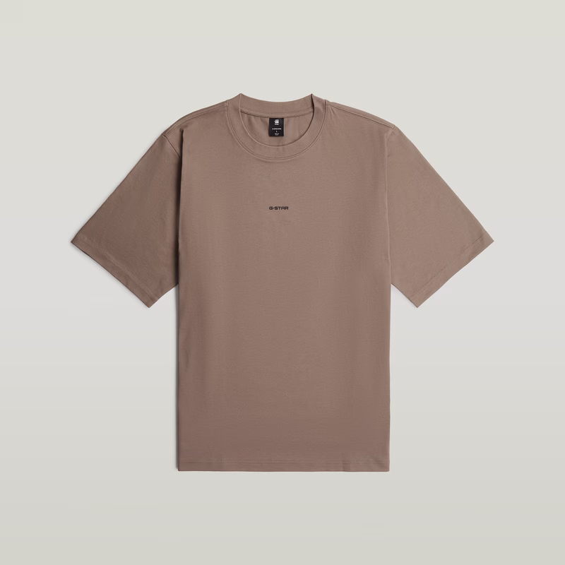 Center Chest Logo Loose Boxy T-Shirt