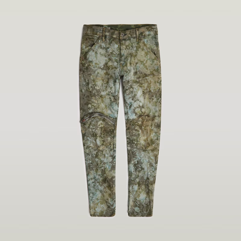 5620 3D Zip Knee Skinny Jeans
