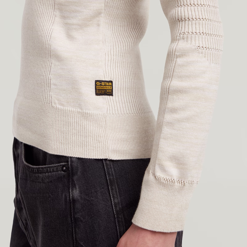 3D Biker Knit Slim Knit