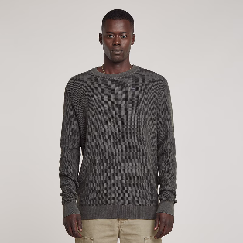 Serrated Knitted Sweater