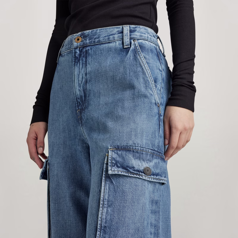 Mega Cargo Pants Denim