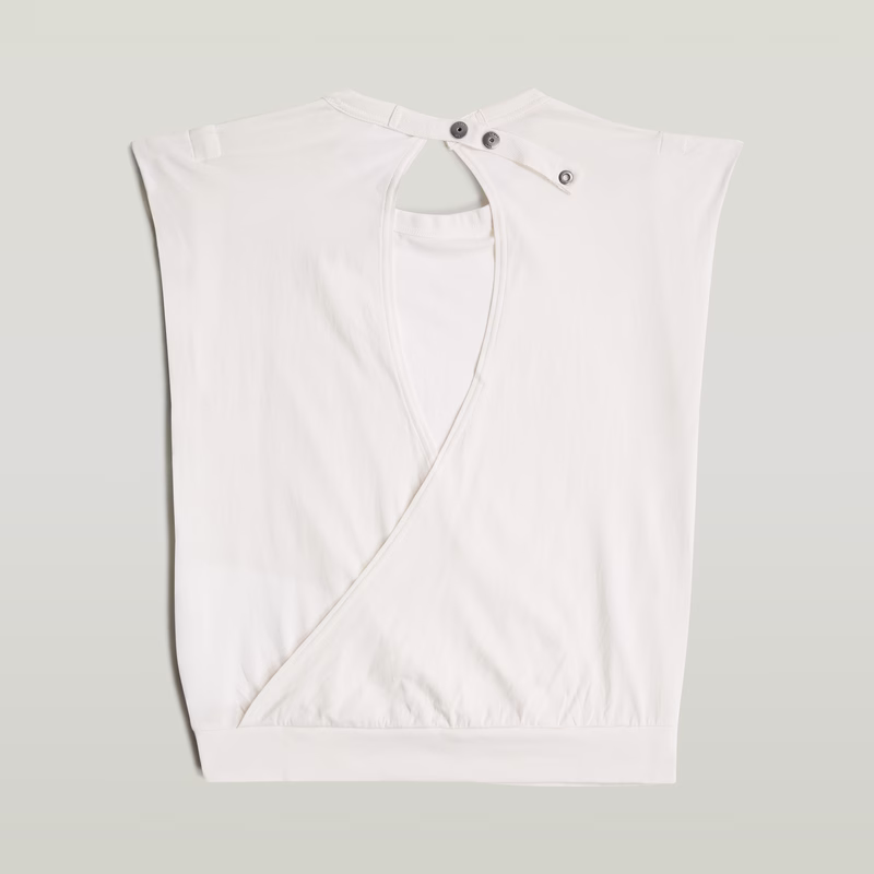 Open Back Loose Sleeveless Top