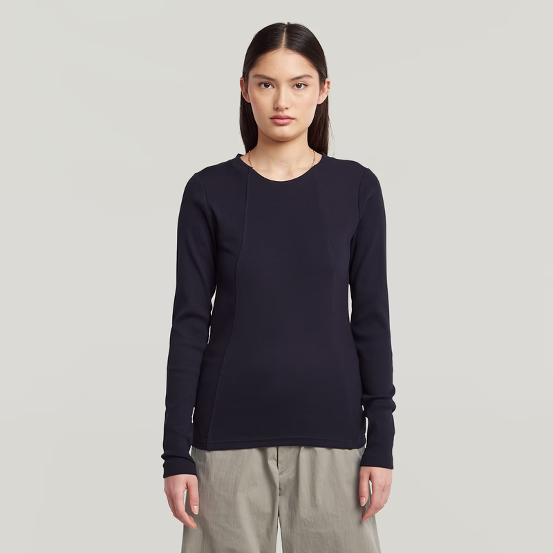 A-Line Slim Rib T-Shirt