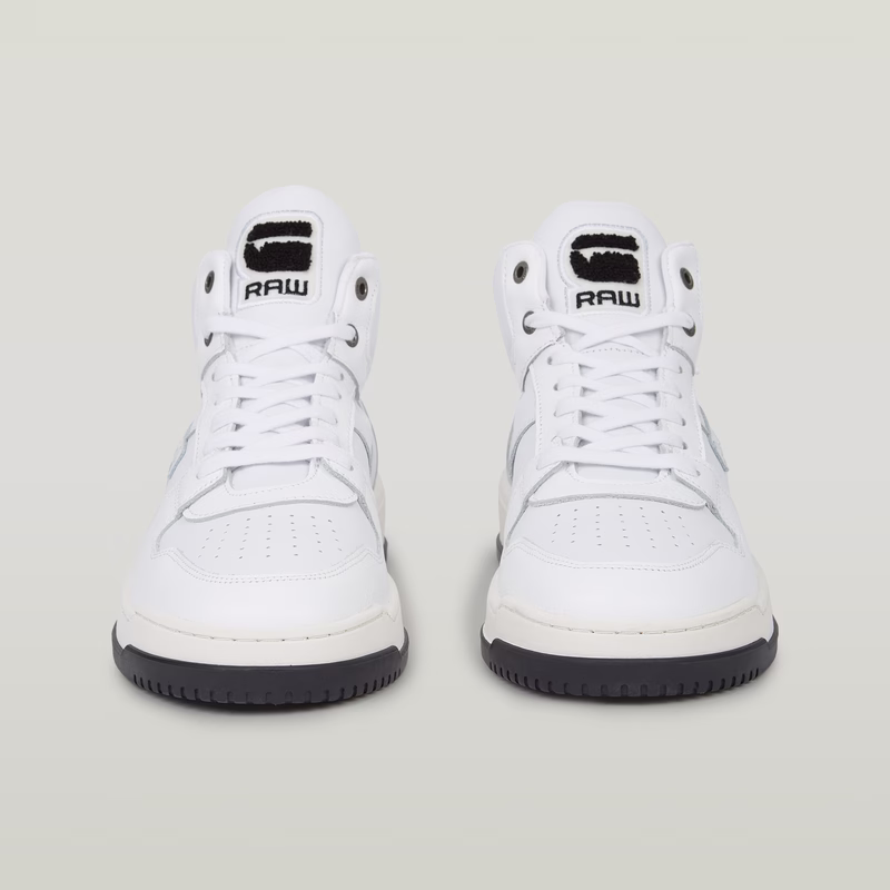 Grid Mid Lea Sneakers