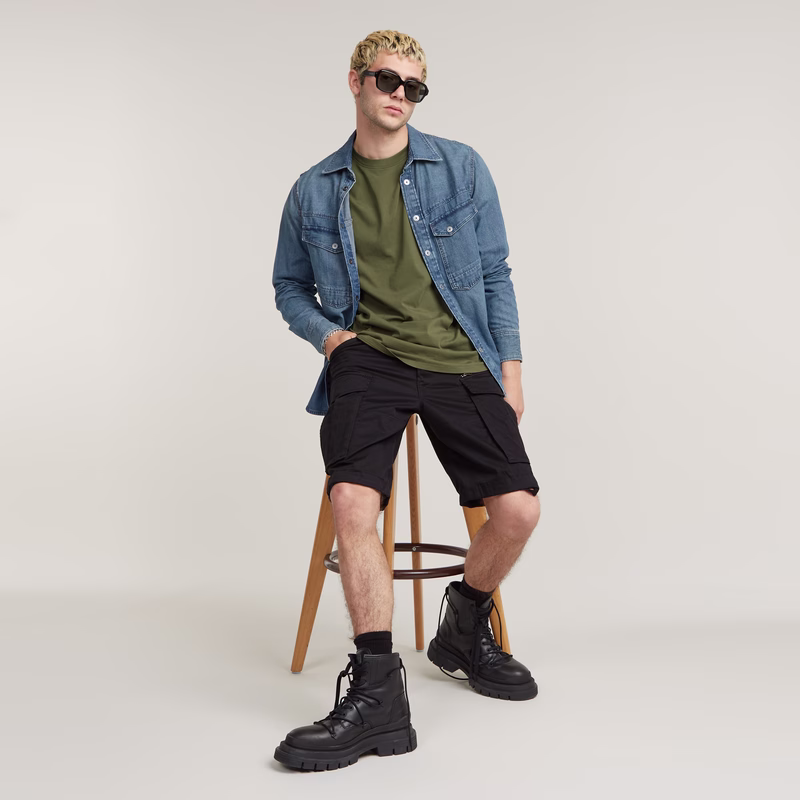 Rovic Zip Relaxed Shorts