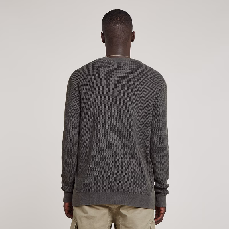 Serrated Knitted Sweater