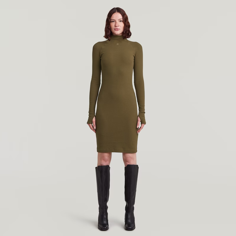 Rib Slim Dress