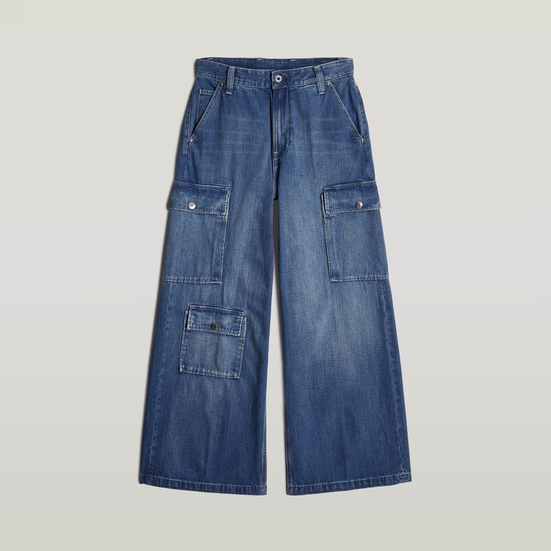 Mega Cargo Pants Denim