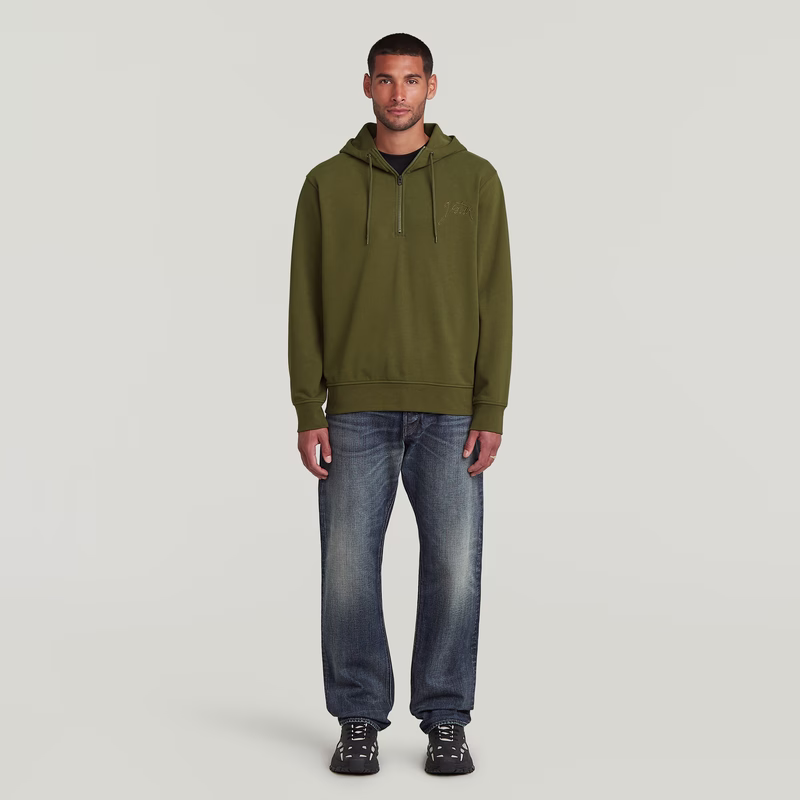 Script Half Zip Hoodie