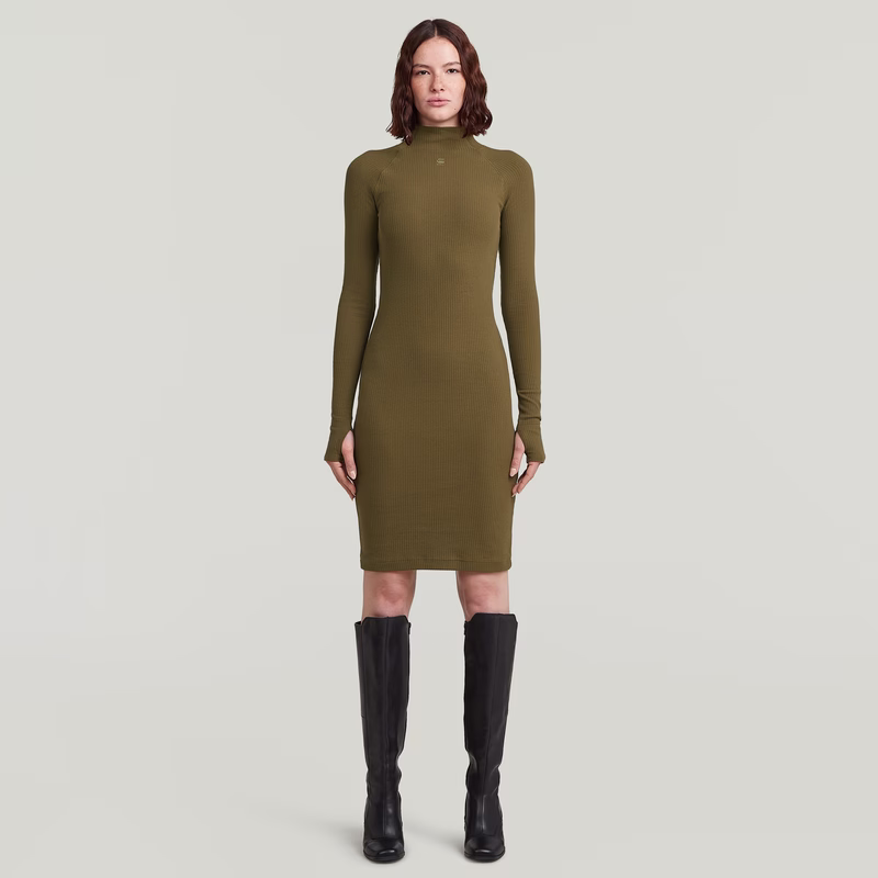Rib Slim Dress