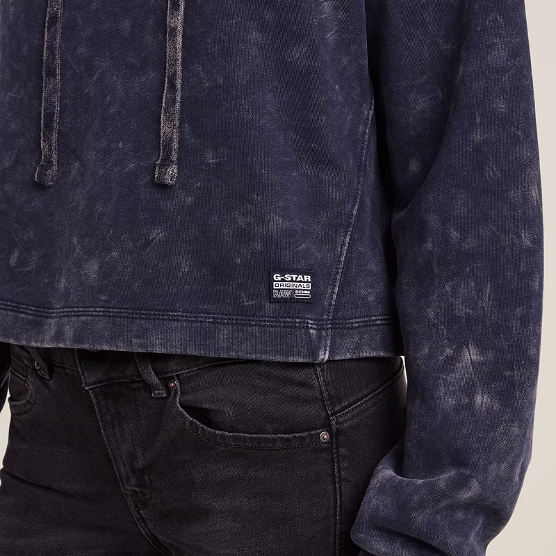 Overdyed Loose Hooded Sweater