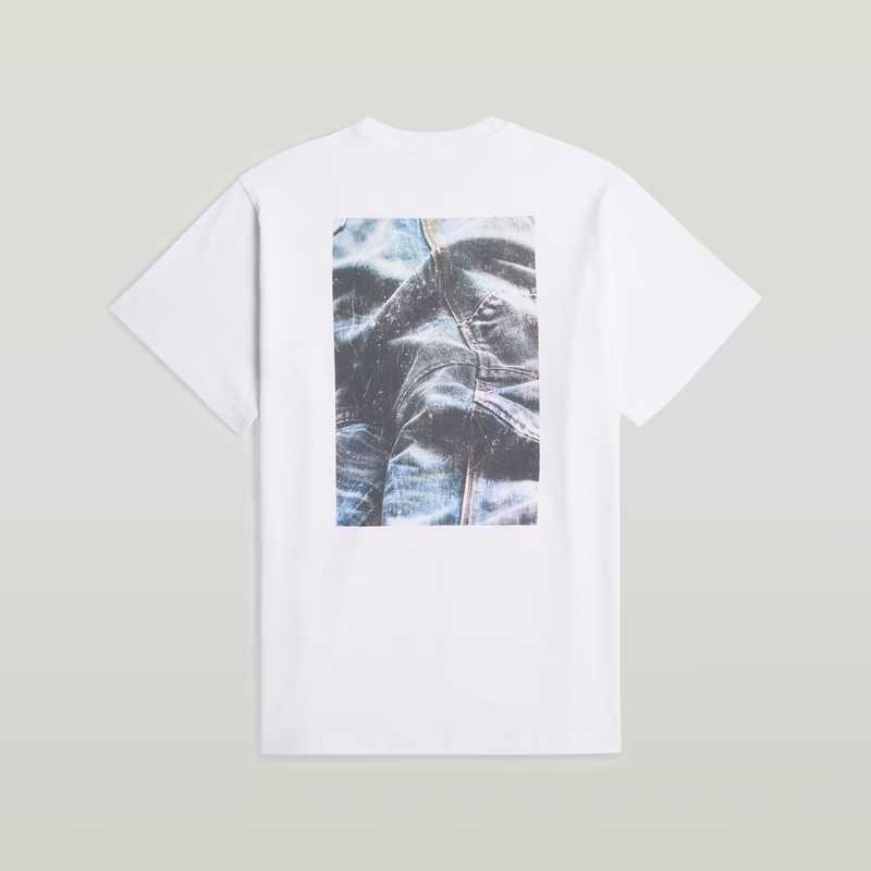 Back Photo Print Loose T-Shirt