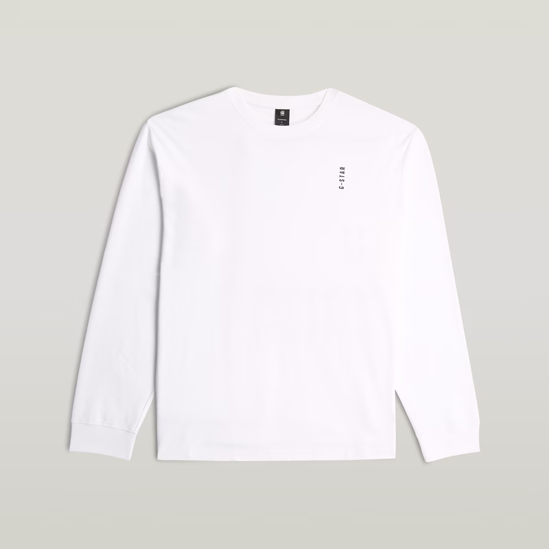 Back Embro Text Loose T-Shirt