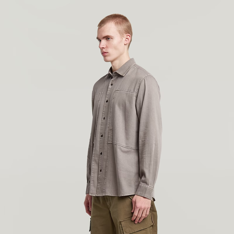 Panelled Pocket Regular Shirt