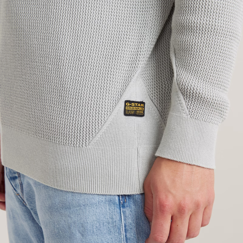 Serrated Knitted Sweater