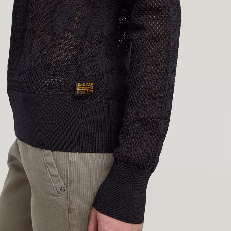 Pointelle Knit Pullover