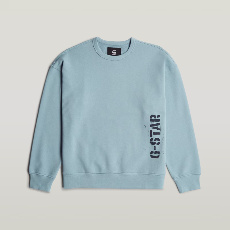 Sprayed 89 Graphic Loose Sweater