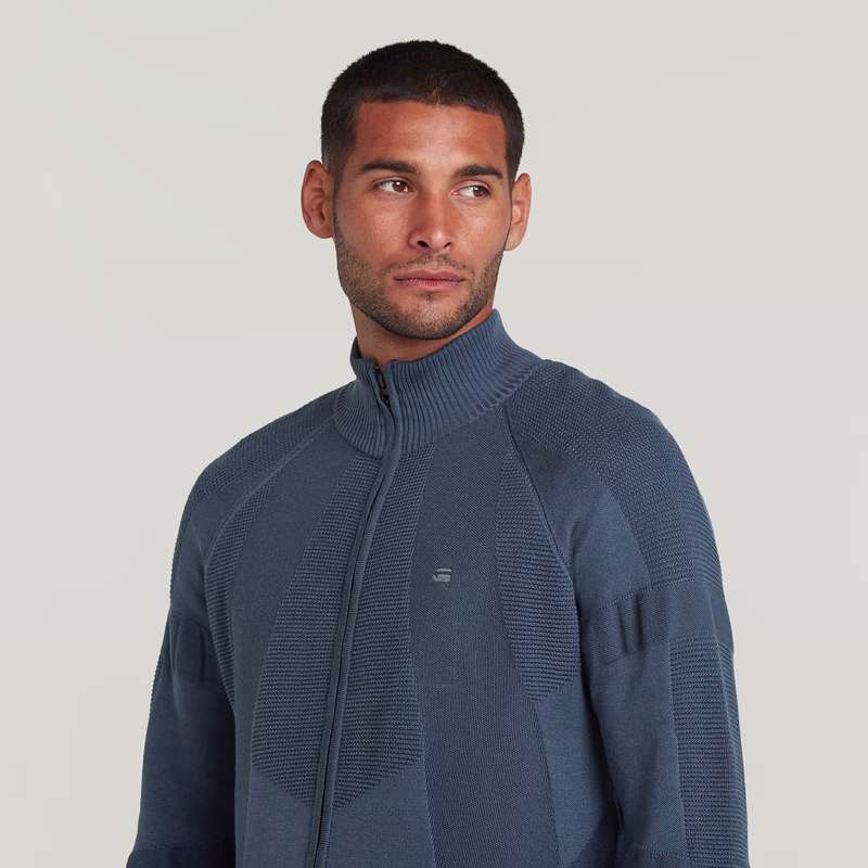 3D Biker Full Zip Knit